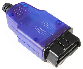 OBD-2 Stecker l�nglich blau