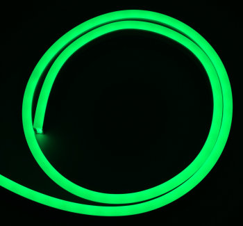 Grün, LED Neonflex, 12 V, 1 cm Segmente, pro Meter