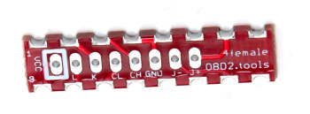 Adaptor PCB 16 to 8 pins