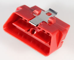 OBD-2 pin block 24V truck type B Crimpversion red