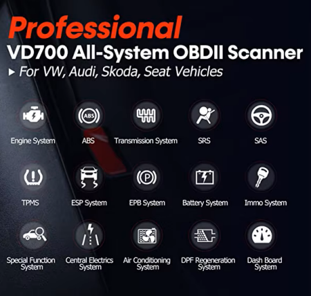 ANCEL VD700 OBD2 Scanner für VAG