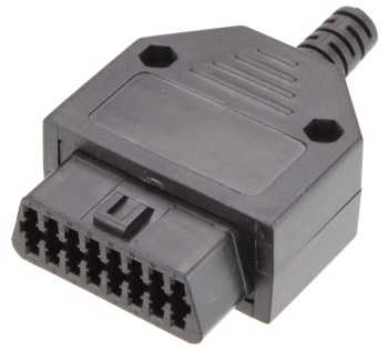 OBDII female connector to RJ45 overmolded jack - QL- Custom.com