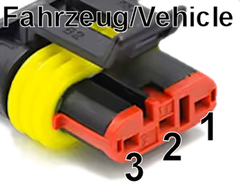 Kabel Fiat, Lancia, Alfa Romea, Piaggio, Vespa, Aprilia, Moto Guzzi, Malaguti 3 pol. + Spannung nach OBD II