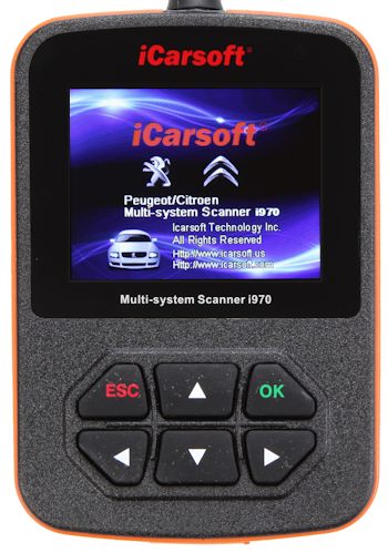 iCarsoft i970 Peugeot/Citroën Scanner iCarsoft i970 Peugeot/Citroën Scanner