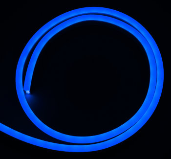 Blau, Neonflex LED Streifen, 12 V, 1 cm Segmente, pro Meter