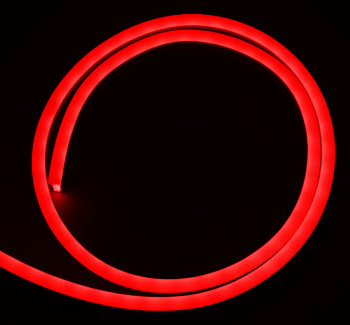Red, LED Neonflex, 12 V, 1 cm cutting, per meter