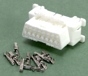 OBD-2 mounting jack female white OBD-2 mounting jack female white