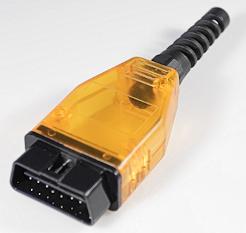 OBD-2 Connector orange transparency