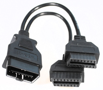 OBD-2 Y-Adapter nach 2x OBD-2 Buchse