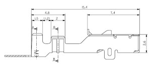 Crimp Terminal weiblich (10 Stück) Molex 50420-8000