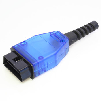 OBD-2 Stecker blau transparent