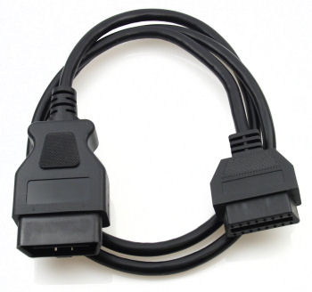 PLAYOCCAR OBD-II Verlängerung, 16 Pin Stecker auf Buchse OBD2  Kabel-Verdickungs-Nylonmaterial 20 cm : : Auto & Motorrad